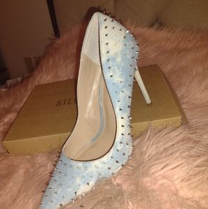 Steve Madden Heels Blue jean studded/ Black heel $75 a piece or best offer.